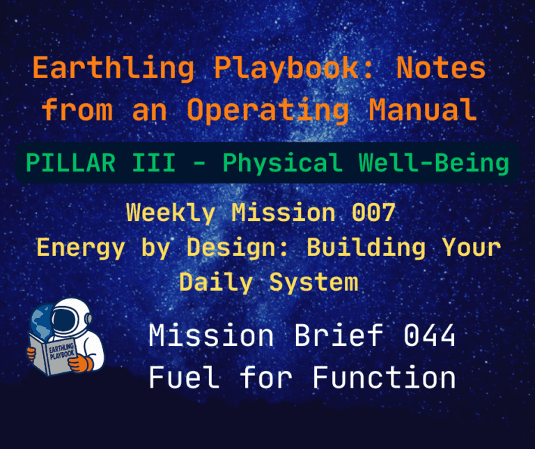 Mission Brief 044 - Fuel for Function
