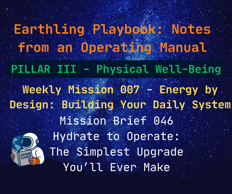 Mission Brief 046 - Hydrate to Operate: The Simplest Upgrade You’ll Ever Make