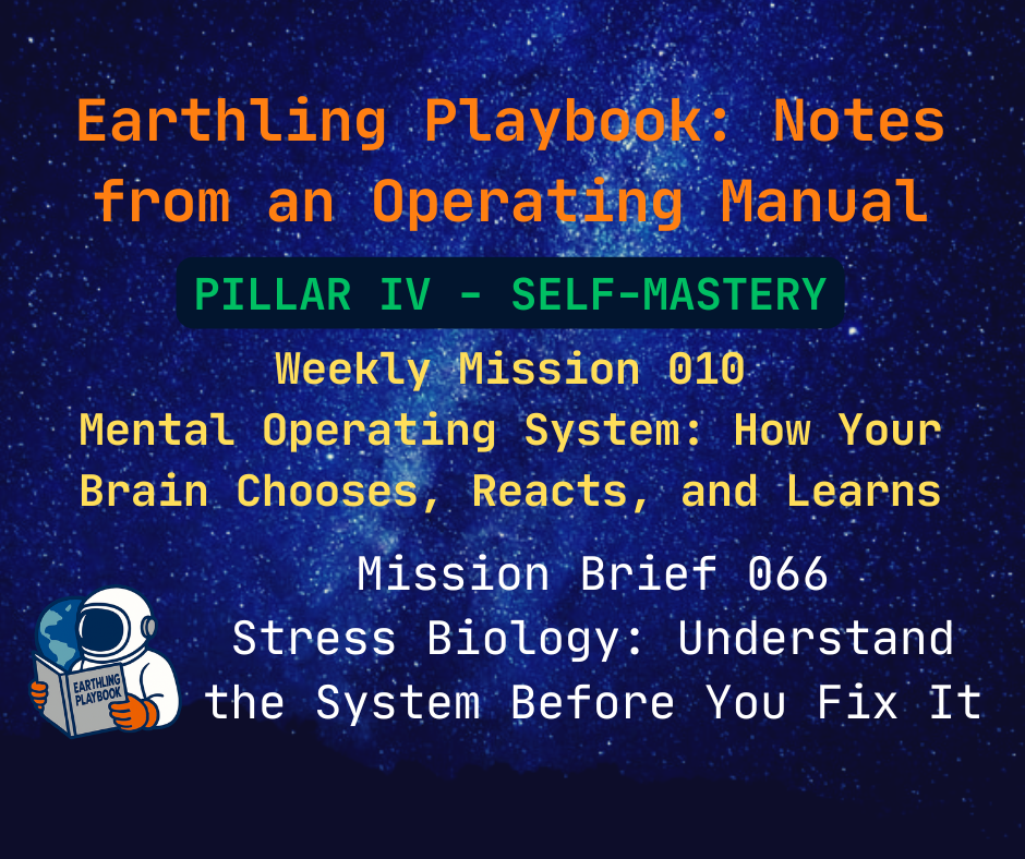 Mission Brief 066 - Stress Biology: Understand the System Before You Fix It