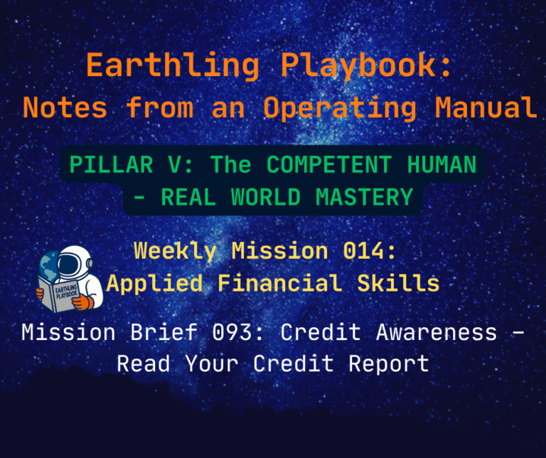 Mission Brief 093: Credit Awareness – Read Your Credit Report