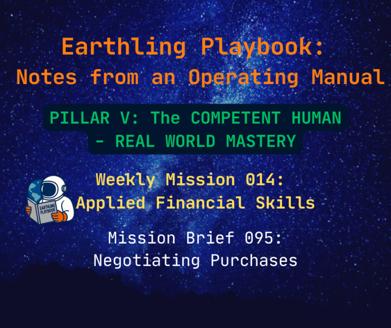 Mission Brief 095: Negotiating Purchases