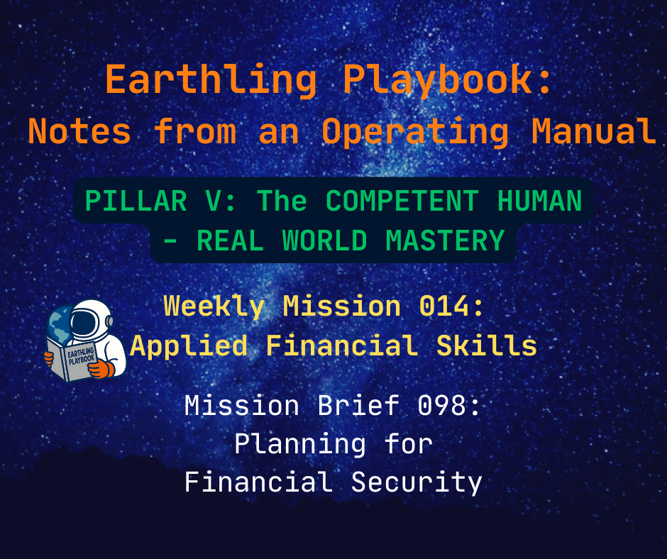 Mission Brief 098: Planning for Financial Security