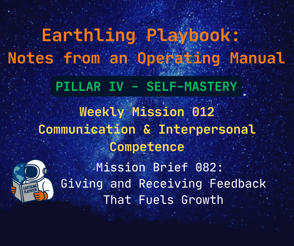 Mission Brief 082: Giving and Receiving Feedback That Fuels Growth