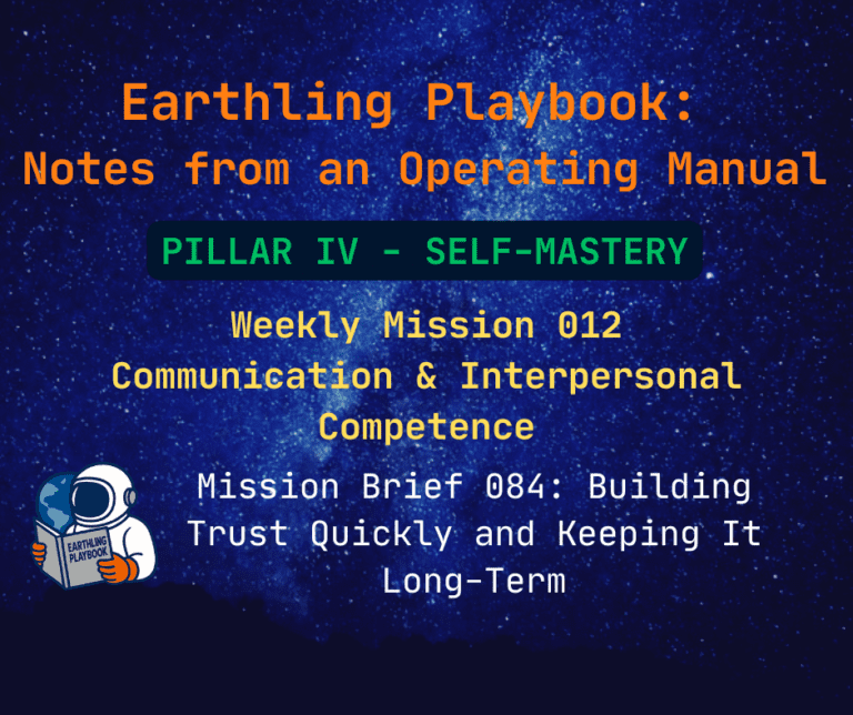 Mission Brief 084: Building Trust Quickly and Keeping It Long-Term